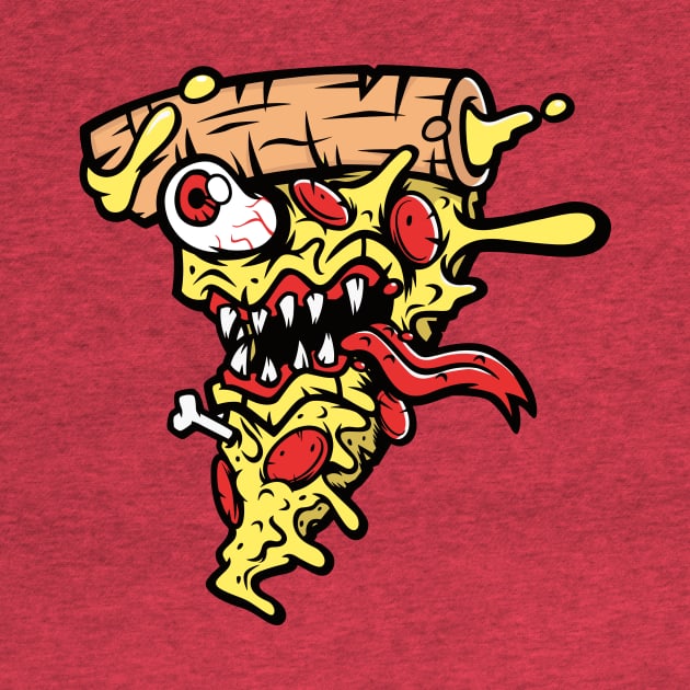 Zombie Slice of Pizza by SLAG_Creative